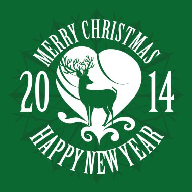 xmas yeşil yaşam vektör sanatı