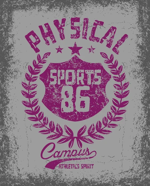 Université américaine art vectoriel sportif — Image vectorielle