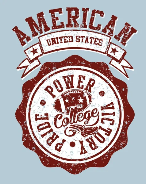 American college sports vector art — 스톡 벡터