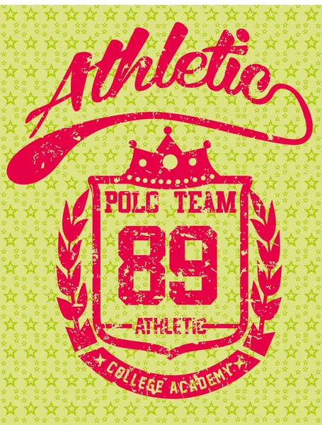 College polo speler vector kunst — Stockvector