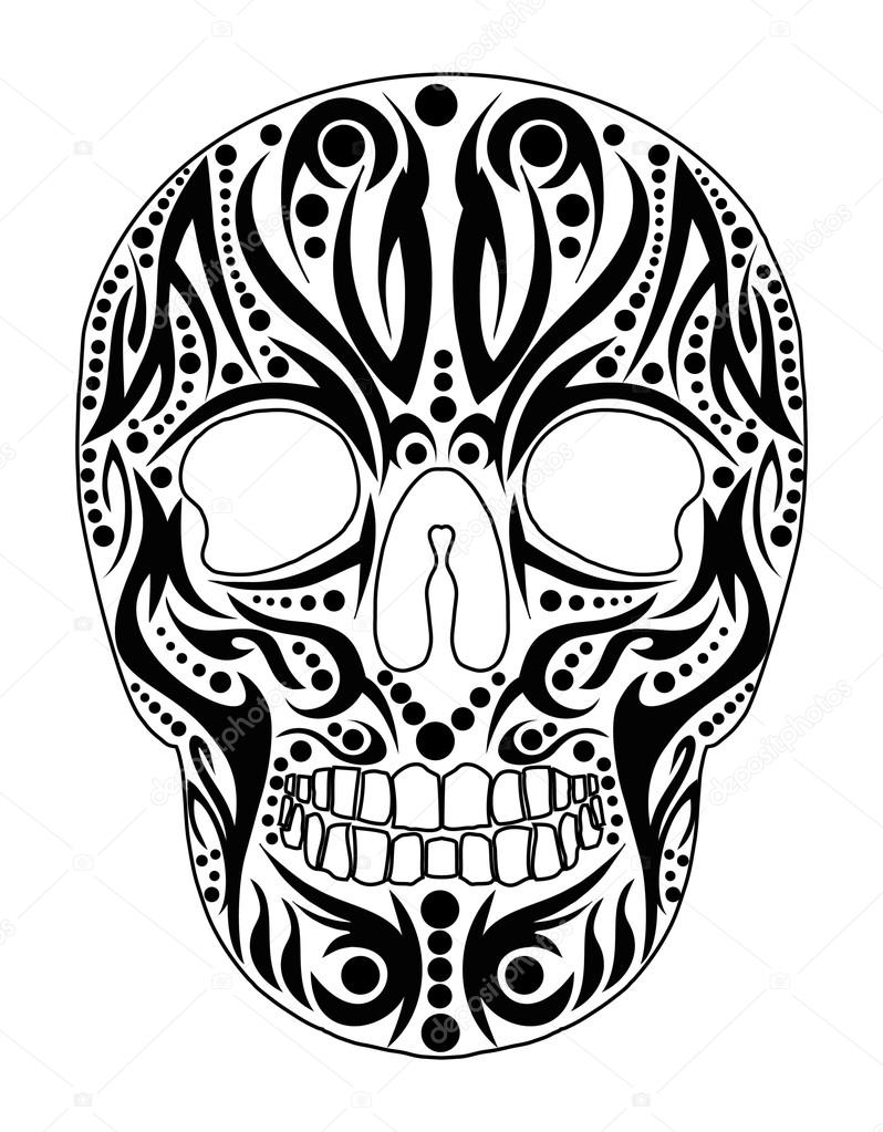 tattoo tribal skull vector art u2014 stock vector a1vector 33941035 tattoo tribal skull vector art u2014 stock vector a1vector 33941035