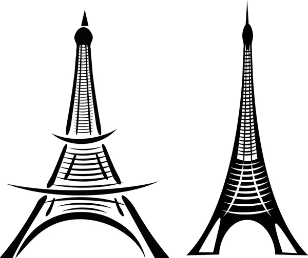 Paris eiffel torre arte vetorial — Vetor de Stock
