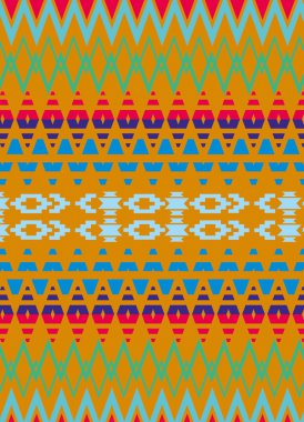 Geometrik etnik tasarım sanatı