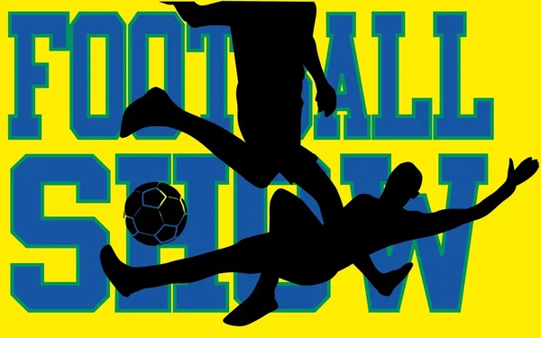 Braziliaanse voetbal retro stijl vector kunst — Stockvector