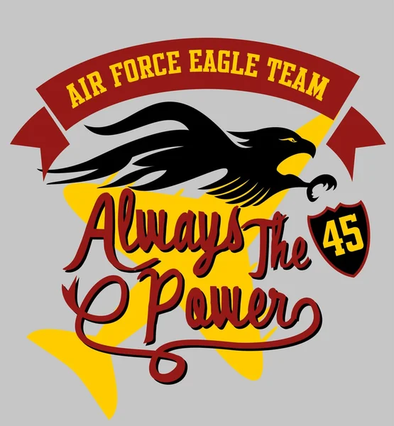 Air force eagle team vector art — Stock Vector