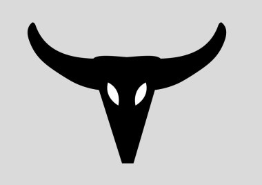 inek kafatası simge vektör sanat