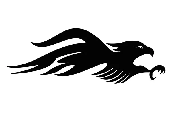 Tattoo tribal eagle vector art — Stock Vector