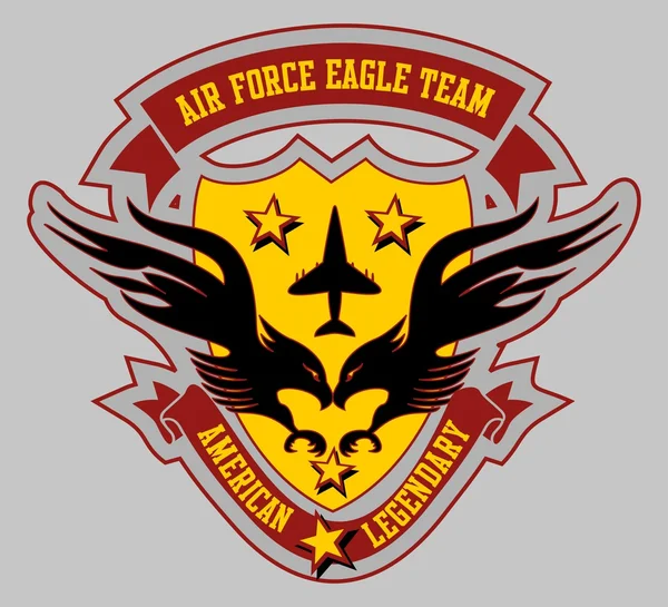 Hava Kuvvetleri eagle takımı vektör sanat — Stok Vektör