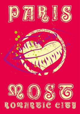 Paris Şehri slogan sanatı