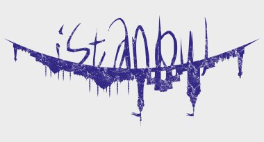 Istanbul big city vector art clipart