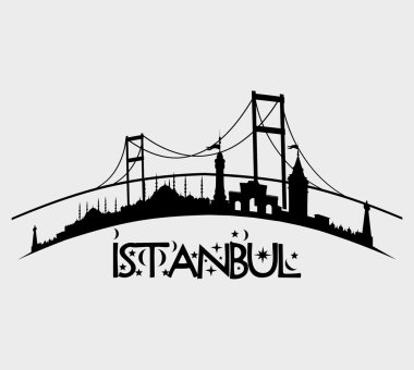 İstanbul büyük şehir vektör sanatı