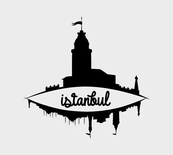 Istanbul grote stad vector kunst — Stockvector
