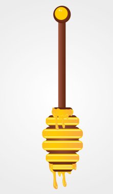 sıvı bal kavanozu vektör sanat tasarımı