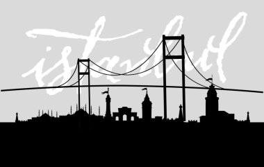 İstanbul büyük şehir vektör sanatı