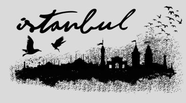 İstanbul büyük şehir vektör sanatı