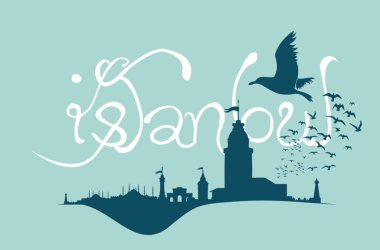 İstanbul büyük şehir vektör sanatı