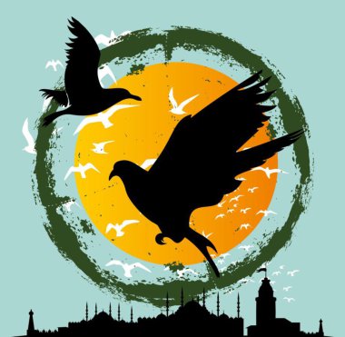 İstanbul büyük şehir vektör sanatı