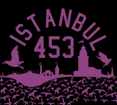 İstanbul büyük şehir vektör sanatı