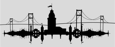 İstanbul büyük şehir vektör sanatı