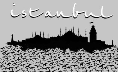 İstanbul büyük şehir vektör sanatı