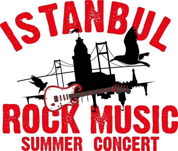 Istanbul rock hudba vektor umění — Stockový vektor