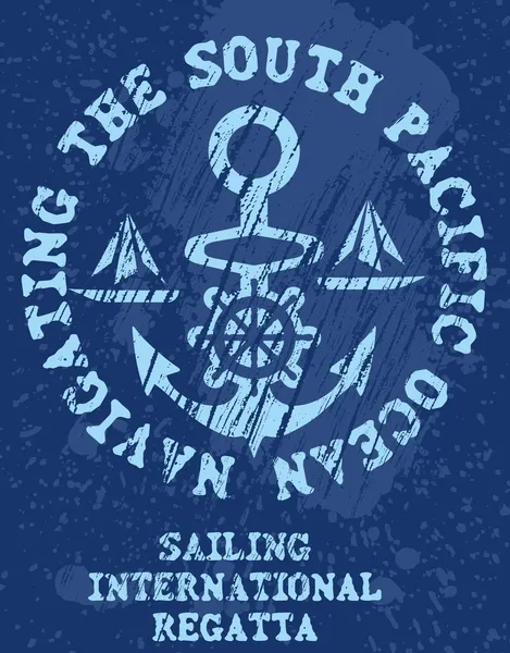 Векторное искусство якорных знаков яхт-клуба — стоковый вектор
