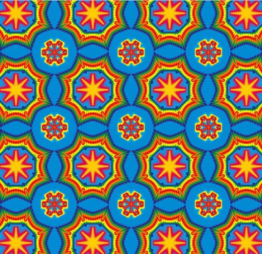 Geometrik etnik tasarım sanatı