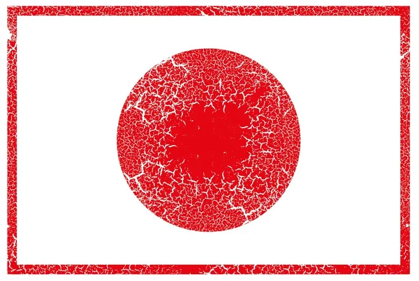 Tokyo Japón bandera vector arte — Vector de stock