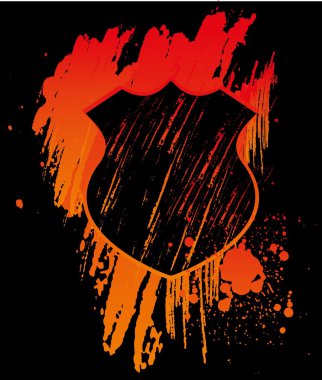 grunge sıçrama rozet vektör sanatı