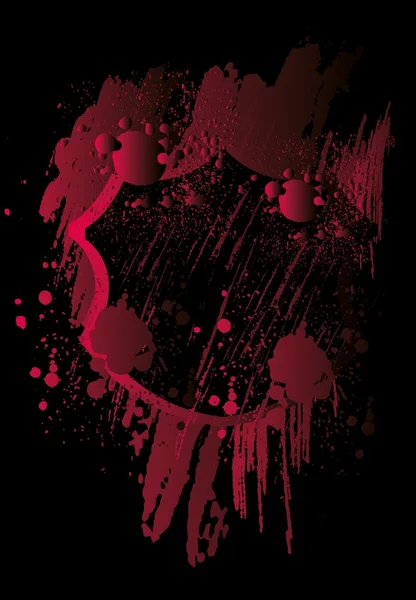 Grunge splash insignia vector de arte — Vector de stock