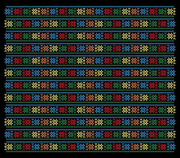 Tatouage tribal texture textile vecteur art — Image vectorielle