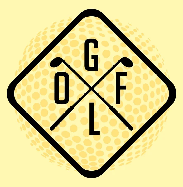 Golf sportutrustning vektor konst — Stock vektor