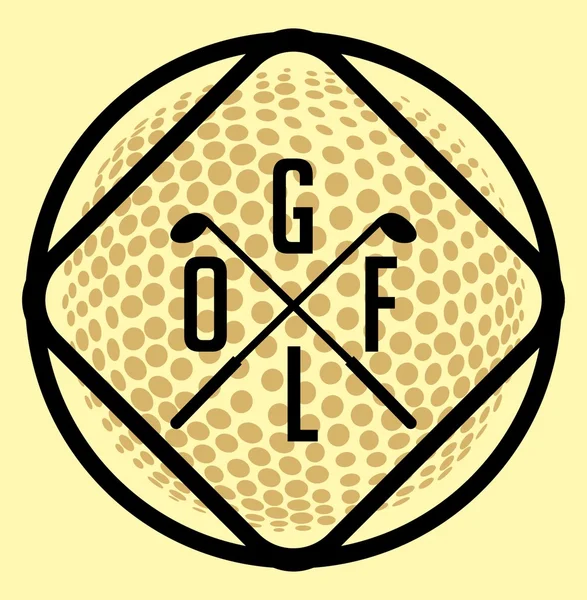 Golf sportutrustning vektor konst — Stock vektor