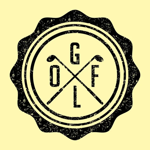 Golf Sportausrüstung Vektor Kunst — Stockvektor