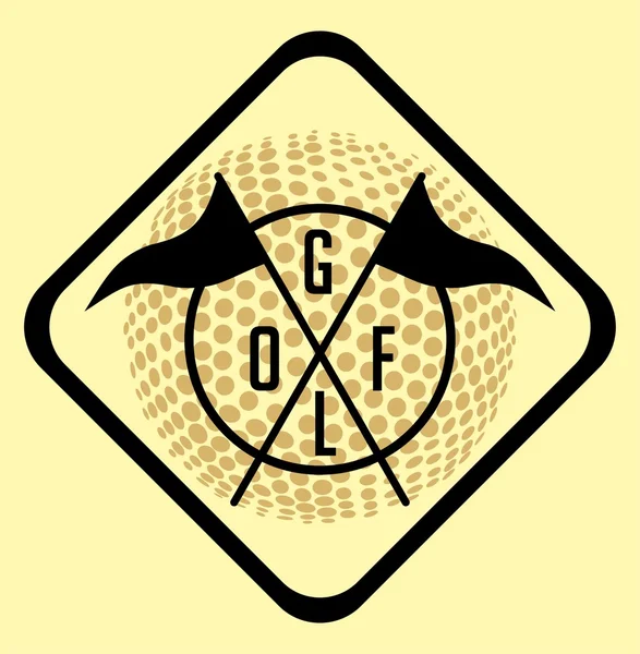 Golf deportes equipo vector arte — Archivo Imágenes Vectoriales