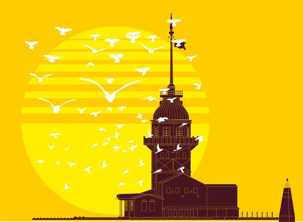 Istanbul grote stad vector kunst — Stockvector