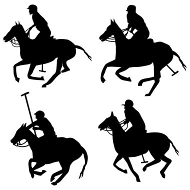 kolej polo oyuncusu vektör sanatı