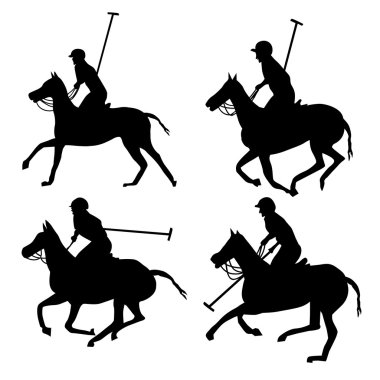 kolej polo oyuncusu vektör sanatı