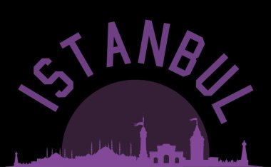 İstanbul büyük şehir vektör sanatı
