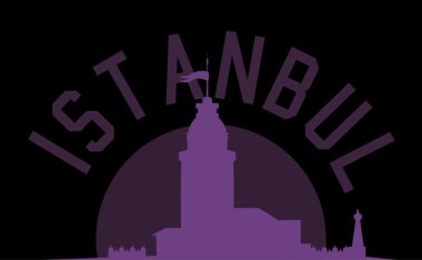İstanbul büyük şehir vektör sanatı