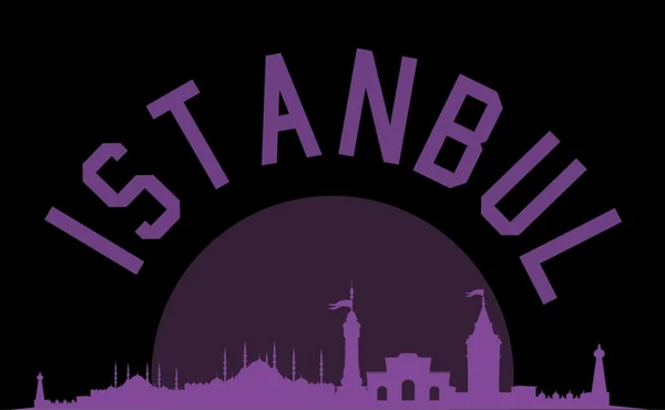 Istanbul grote stad vector kunst — Stockvector