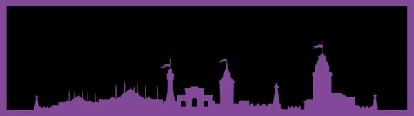 Istanbul big city vector art — Stock Vector