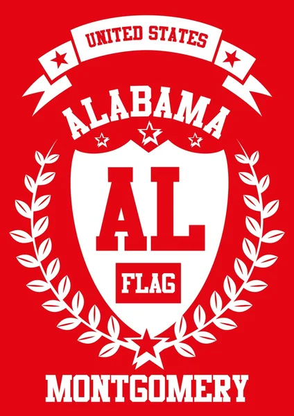 Alabama  vector art — Stock Vector