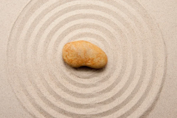 Zen sand and stone — Stock Photo, Image