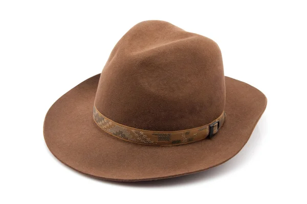 Bruin fedora felthat — Stockfoto