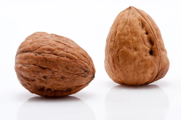 Walnuts on white background — Stock Photo, Image