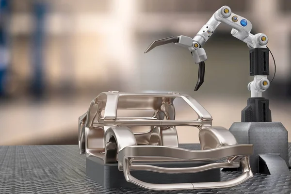 Otomobil üretim servisi. fabrika robotu hi tech robotic yapay kol kolu kontrol robotu otomobil teknolojisi garaj galerisi teknoloji el siborg mühendisliği 3D görüntüleme