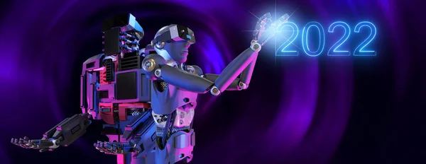 Robot Métaverse Avatar Réalité Jeu Réalité Virtuelle Personnes Blockchain Technologie — Photo