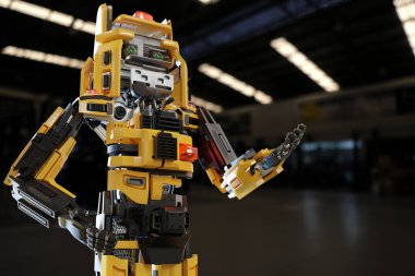 Endüstri için kedi robotu 4.0 3d otomasyon otomatiklerinde fabrika otomatiklerinde sibernetik imalat bağlantısı kuruyor gelecekteki kedi oyuncağı zekası 3D