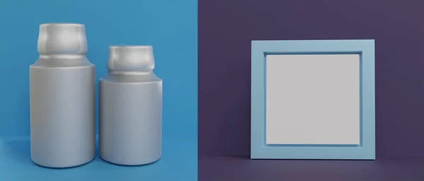 Fles Container Object Voor Insert Geneeskunde Zeep Shampoos Producten Zeep — Stockfoto